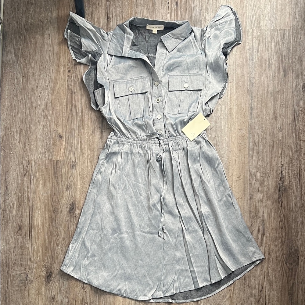 Stylish Gray Midi Dress